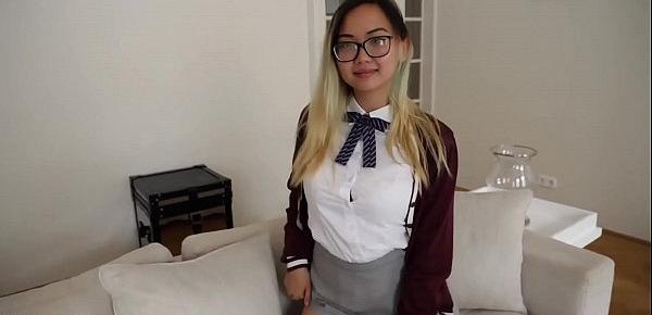  Gorgeous Asian Schoolgirl Teen Harriet Sugarcookie Solo